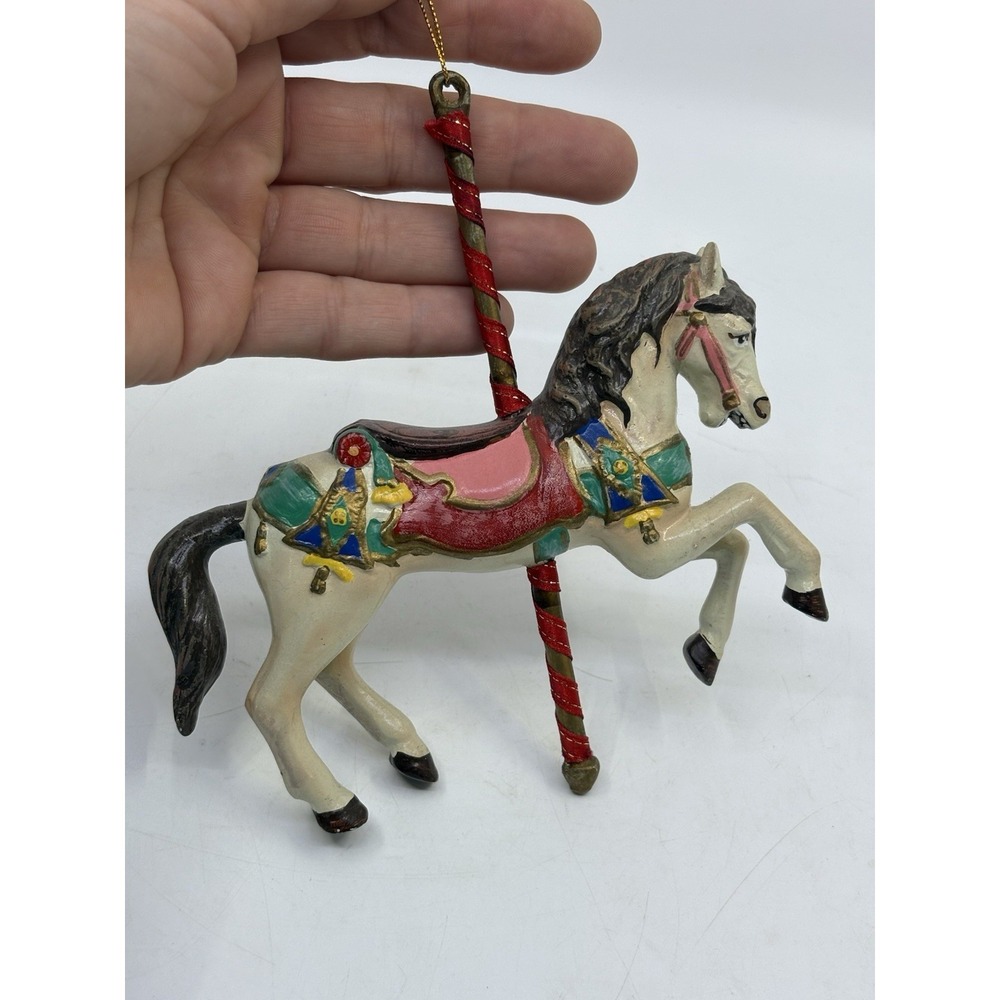 SMITHSONIAN INSTITUTION Horse CAROUSEL ORNAMENT RARE 1988 Carousel Animals